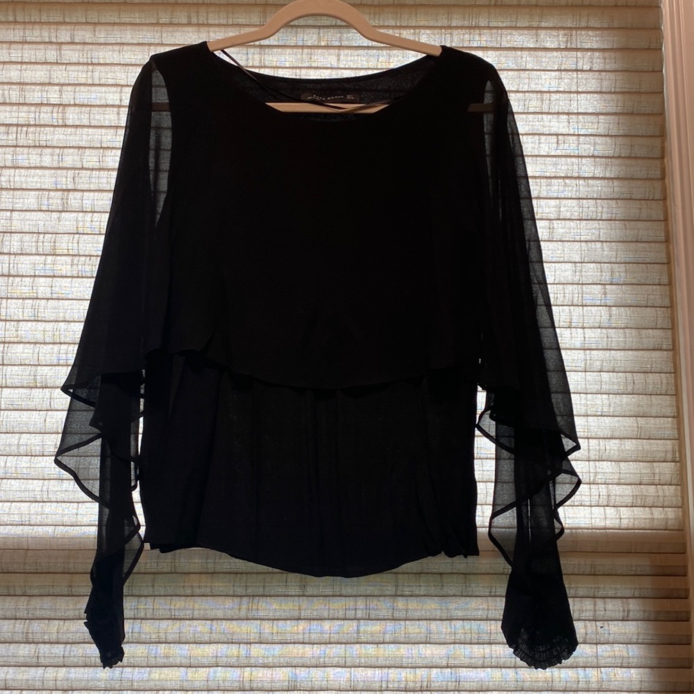 Zara black women top